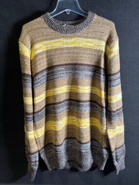 NWOT Men's Scotch & Soda Crew Sweater Men's XL Patterned Cotton Knit Pullover